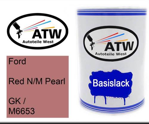 Ford, Red N/M Pearl, GK / M6653: 500ml Lackdose, von ATW Autoteile West.